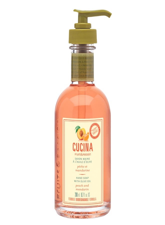 Cucina Fruits & Passion Peach and Mandarin Hand Soap, 200ml - Image 1